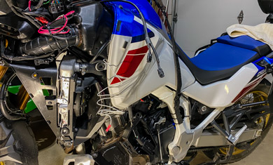 2022 Honda Africa Twin light wiring