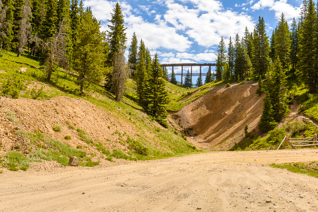 This is the Rifle Site notch. Right around this  curve is a nasty switchback for a motorcycle.