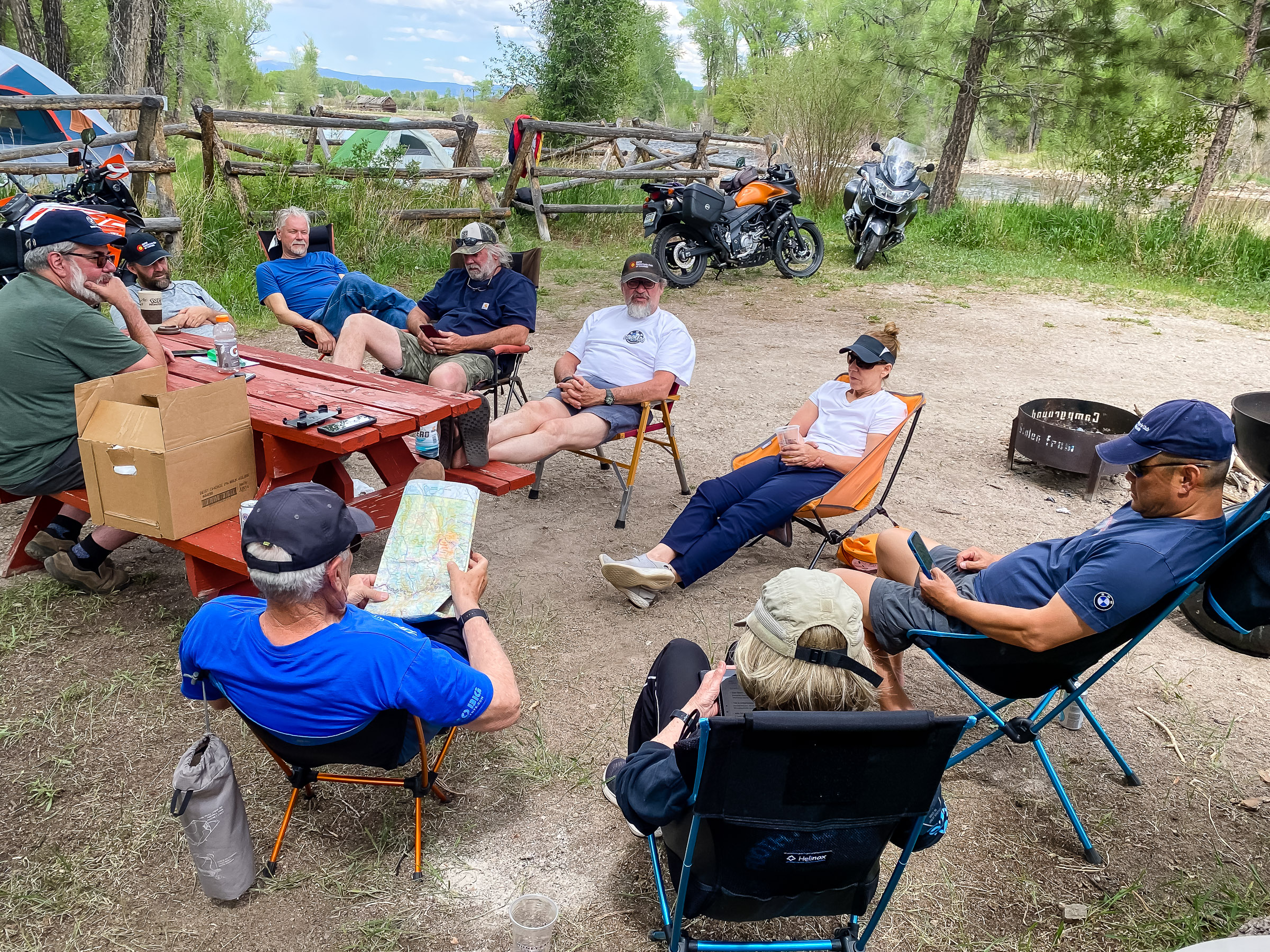 We came back via 130 (snow) and picked up groceries for the club dinner. Mark Hickman, Ronnie Martinez, Matt Kucharski, Reve Burnhardt, Mike Szabo, Cathy Catrell, John Murakami