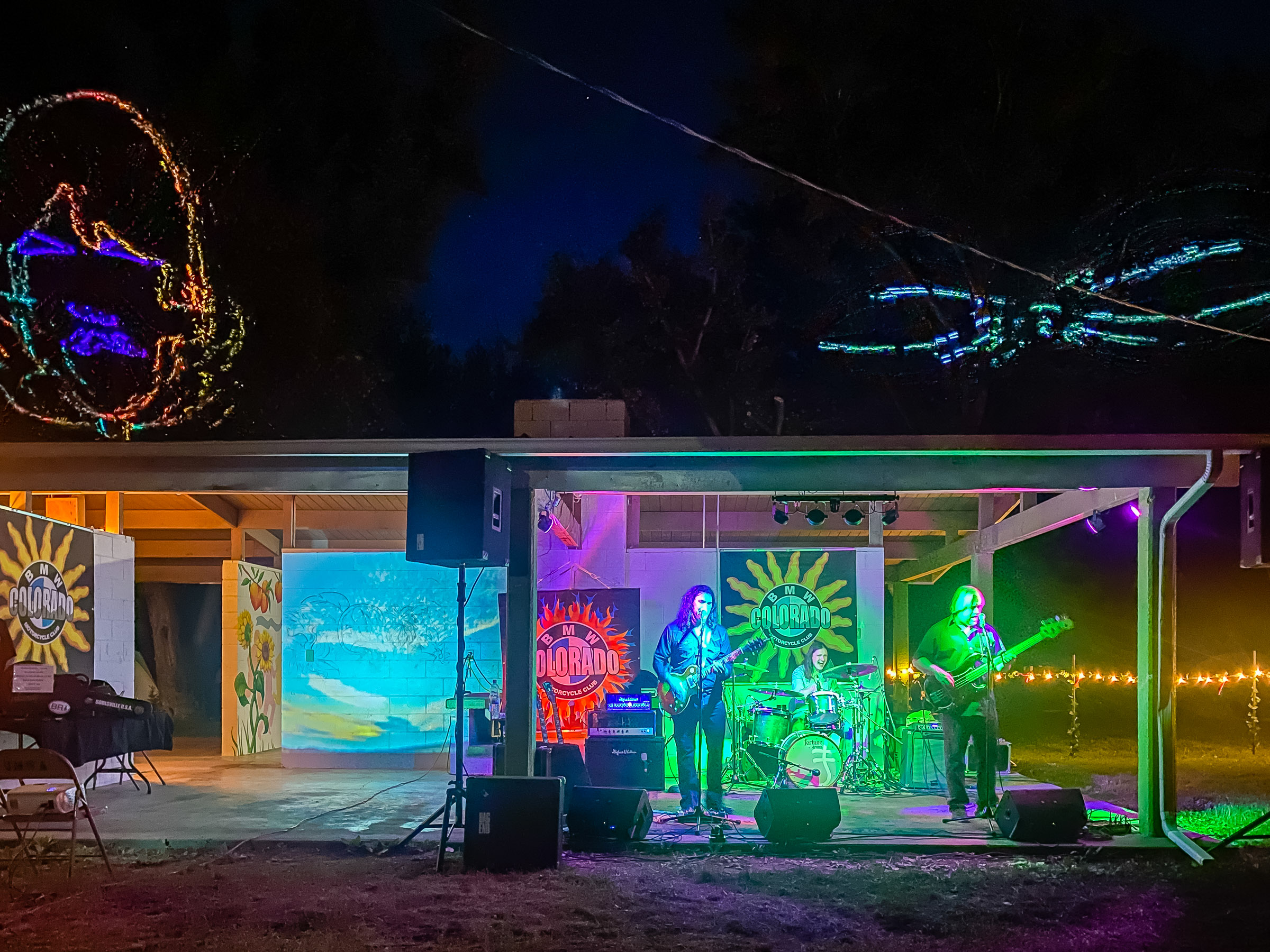 Allistair Green Band and the laser light show